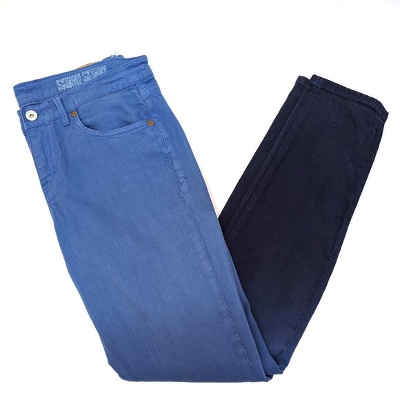 Madewell Skinny Skinny Ombré Gradient Blue Indigo Denim Jeans Size Women's 29x32 - Picture 2 of 5